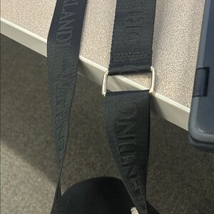 Black Branded Strap with Gold Buckle